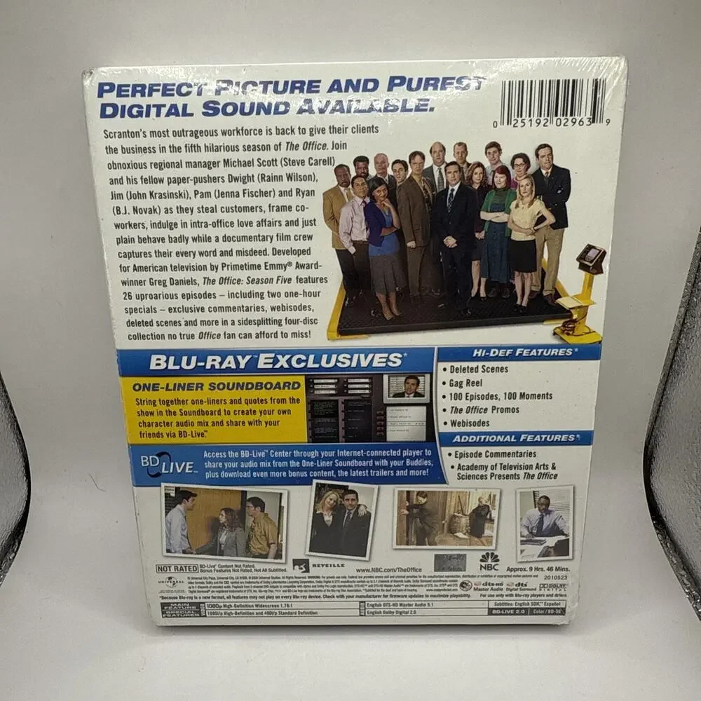 The Office: Season Five (Blu-ray) New Sealed Tv Show - With Far Reels & Webisode